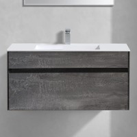 Тумба с раковиной Vincea Chiara 100, камень, с белой раковиной