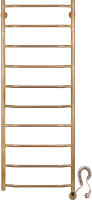 Полотенцесушитель электрический Secado Агата 1 10 105x55 см, подключение справа, бронза, лесенка, латунь