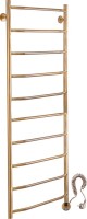 Полотенцесушитель электрический Secado Агата 1 10 105x55 см, подключение справа, бронза, лесенка, латунь