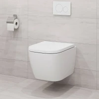 Унитаз подвесной AZARIO Legenda AZ-2305-AS безободковый, с микролифтом, глянцевый белый