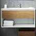 Мебель для ванной Sanvit Контур 90 белый глянец/манзония кофейная