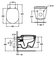 Унитаз подвесной Ideal Standard Connect E803501 Унитаз подвесной Ideal Standard Connect E803501