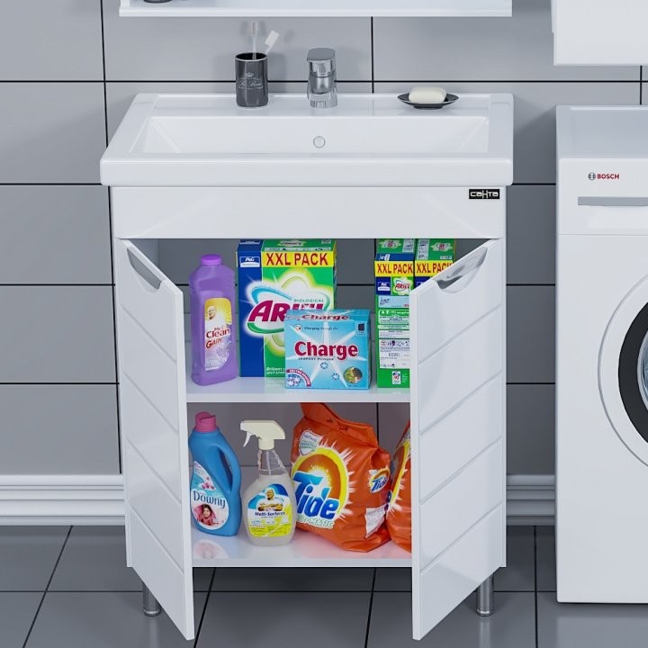 Тумба под раковину СаНта Родос 70 напольная, 2 дверцы