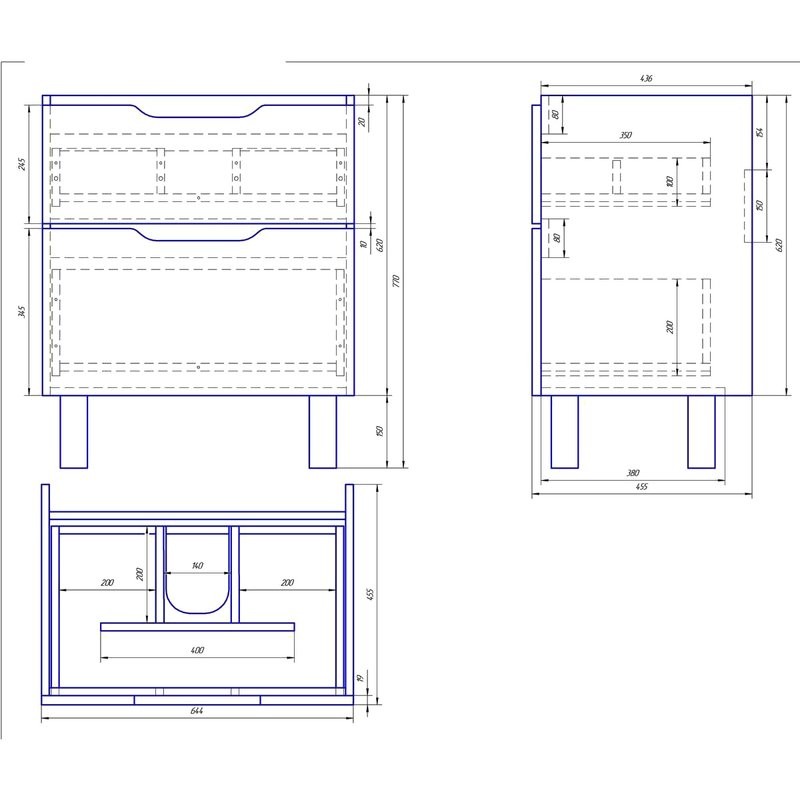 Тумба с раковиной Dreja Q Plus 70 подвесная, белый глянец