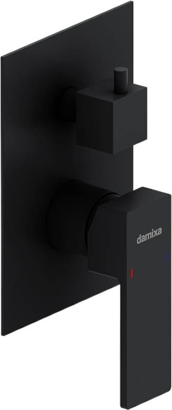 Встраиваемый смеситель для душа и ванны Damixa Gala 537100300 С ВНУТРЕННЕЙ ЧАСТЬЮ, матовый черный