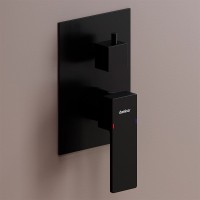 Встраиваемый смеситель для душа и ванны Damixa Gala 537100300 С ВНУТРЕННЕЙ ЧАСТЬЮ, матовый черный