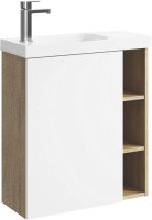 Мебель для ванной комнаты Aqwella Alba 60 L, подвесная, дуб давос