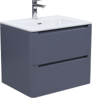 Тумба с раковиной IDDIS Edifice 60 подвесная, темно-серая