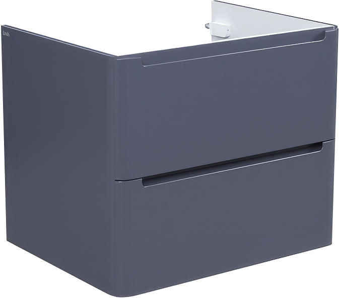 Тумба с раковиной IDDIS Edifice 60 подвесная, темно-серая