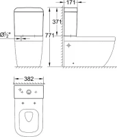 Унитаз-компакт напольный Grohe Euro Ceramic 39338000 Унитаз-компакт напольный Grohe Euro Ceramic 39338000