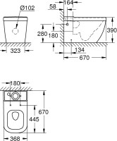 Унитаз-компакт напольный Grohe Euro Ceramic 39338000