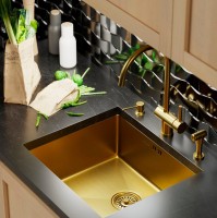 Мойка кухонная Mixline 548570 золото