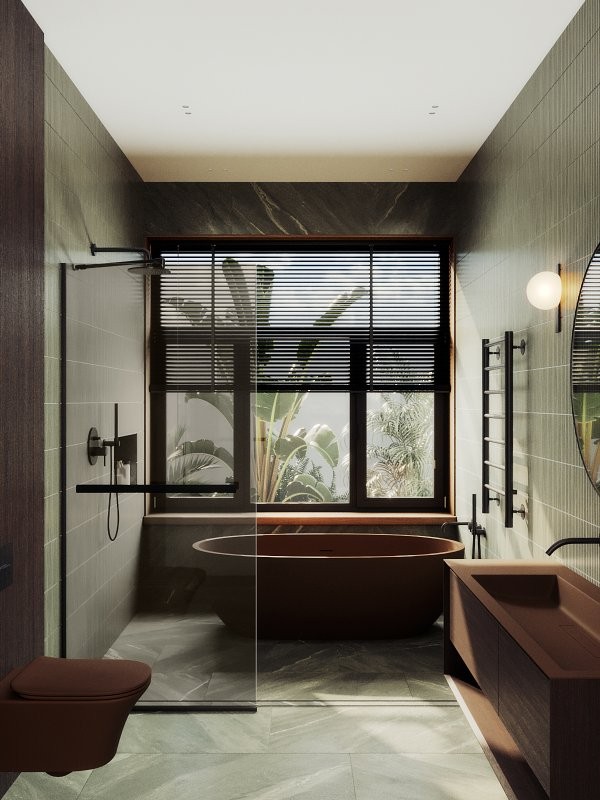 Душевая перегородка Maybahglass MGD-715-6у 119 см, профиль черный, стекло бронза