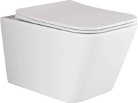 Унитаз подвесной Ceramicanova Metric Rimless CN3007 с микролифтом, безободковый