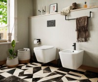 Унитаз подвесной Ceramicanova Metric Rimless CN3007 с микролифтом, безободковый