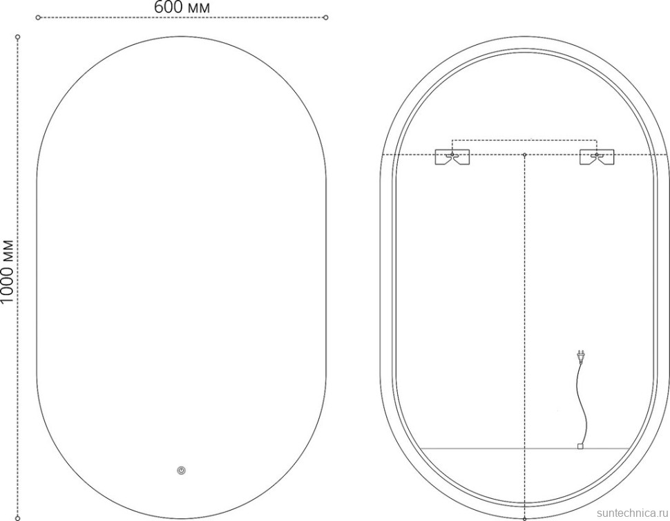 Тумба с раковиной Grossman Вива 70 белый глянец, столешница черная
