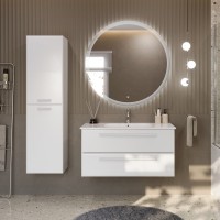 Мебель для ванной комнаты Cezares Eco Cer 100 ручки сатин, bianco opaco