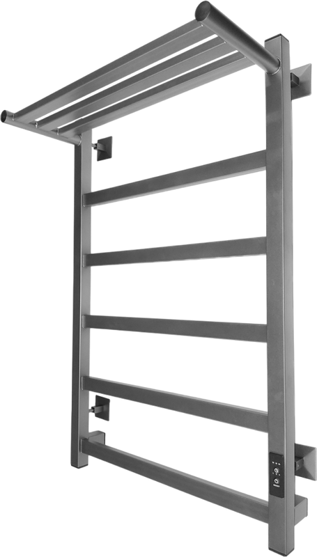 Полотенцесушитель электрический Altasan ПарусПроф 80х50 с полкой, графит