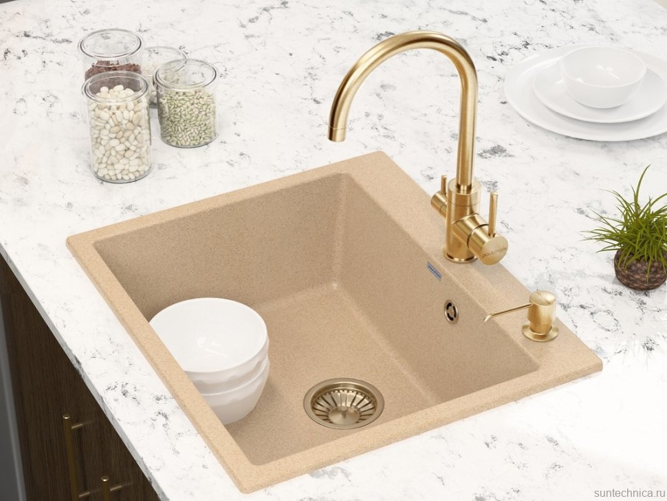 Смеситель для кухни Paulmark Essen Es213211-G золотой