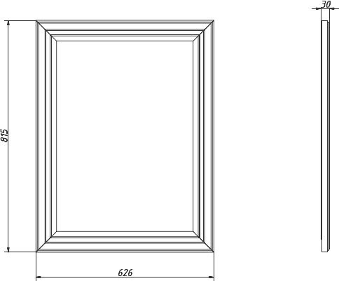 Мебель для ванной комнаты Caprigo Лион 65 орех античный