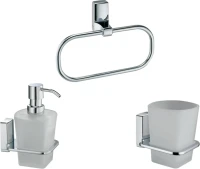 Набор Дозатор Wasserkraft Leine + Стакан + Полотенцедержатель Набор Дозатор Wasserkraft Leine + Стакан + Полотенцедержатель