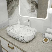 Раковина чаша Maretti FL13NS66-740MR, белый мрамор