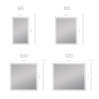 Зеркало Vigo Roberta Comfort 60 с подсветкой