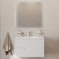 Мебель для ванной комнаты Cezares Duet 80 bianco lucido, раковина Cezares CZR-8095-80