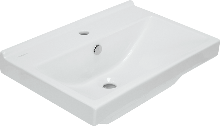 Тумба с раковиной SanStar Gretta 60 напольная, белая, раковина Sanita luxe Fest 60