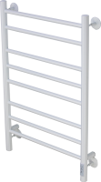 Полотенцесушитель электрический Comfysan Luce EC-8 80x55 см, подключение справа, слева, матовый белый, лесенка, из стали