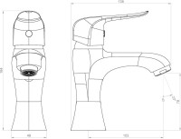 Смеситель для раковины Damixa RedBlu Palace Evo 2 320210000