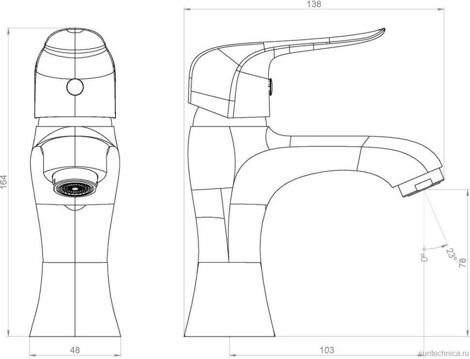 Смеситель для раковины Damixa RedBlu Palace Evo 2 320210000