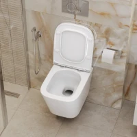 Унитаз подвесной BelBagno Ardente-R BB520CH-TOR безободковый, крышка BB2322SC с микролифтом
