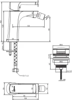 Смеситель для биде Lemark Ursus LM7208BL Смеситель для биде Lemark Ursus LM7208BL