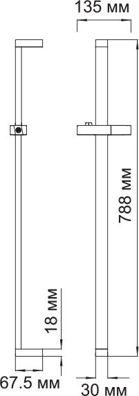 Душевая штанга Wasserkraft A037