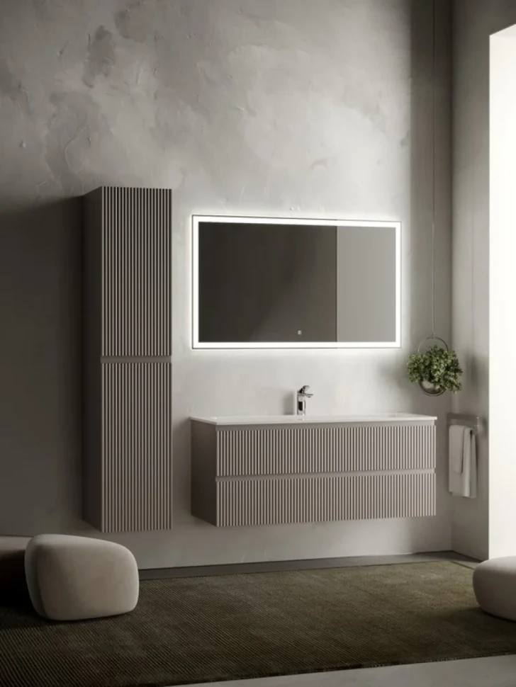 Мебель для ванной комнаты Sancos Snob R 120 см, doha soft, раковина CN7017