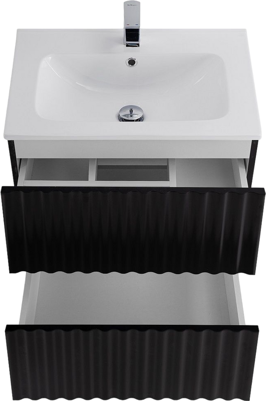 Тумба под раковину Art&Max Elegant 60 подвесная, черная матовая