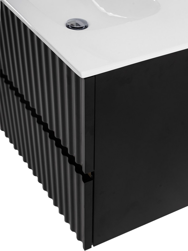 Тумба под раковину Art&Max Elegant 60 подвесная, черная матовая