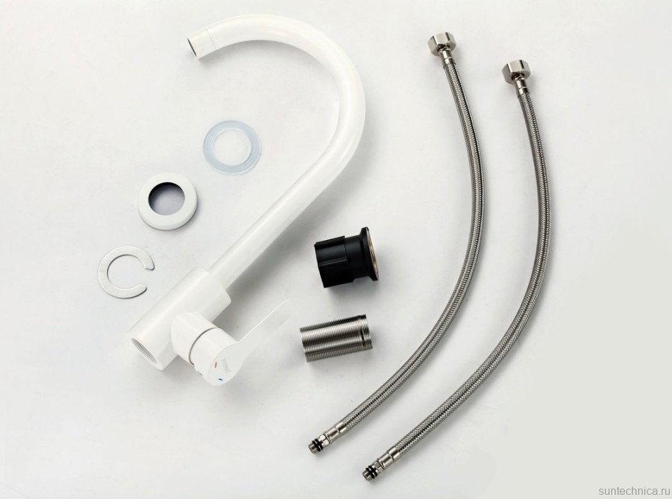 Смеситель для кухни Fmark FS8232W белый