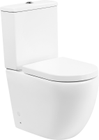 Унитаз-компакт напольный BelBagno Amanda BB051CPR безободковый, крышка BB105SC с микролифтом, бачок BB051T