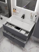 Тумба под раковину без столешницы Grossman Луксор 70 матовый графит