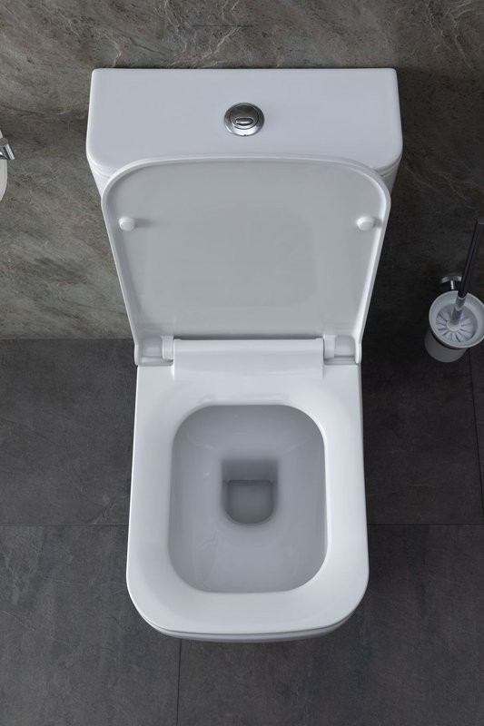 Унитаз-компакт напольный Allen Brau Infinity 4.21012.20 безободковый, с микролифтом, белый глянец
