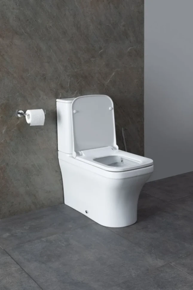 Унитаз-компакт напольный Allen Brau Infinity 4.21012.20 безободковый, с микролифтом, белый глянец