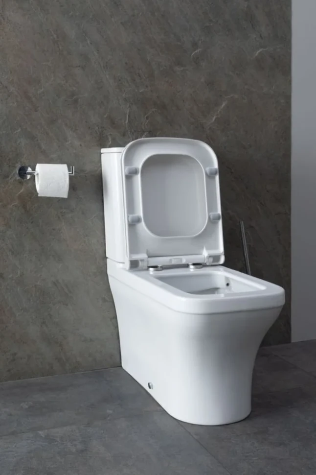 Унитаз-компакт напольный Allen Brau Infinity 4.21012.20 безободковый, с микролифтом, белый глянец