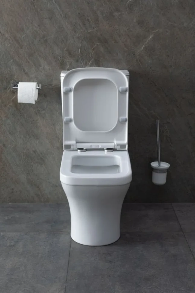 Унитаз-компакт напольный Allen Brau Infinity 4.21012.20 безободковый, с микролифтом, белый глянец