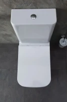 Унитаз-компакт напольный Allen Brau Infinity 4.21012.20 безободковый, с микролифтом, белый глянец