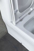 Унитаз-компакт напольный Allen Brau Infinity 4.21012.20 безободковый, с микролифтом, белый глянец