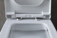 Унитаз-компакт напольный Allen Brau Infinity 4.21012.20 безободковый, с микролифтом, белый глянец