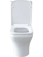 Унитаз-компакт напольный Allen Brau Infinity 4.21012.20 безободковый, с микролифтом, белый глянец