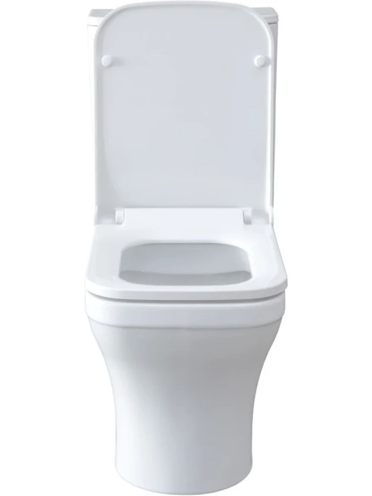 Унитаз-компакт напольный Allen Brau Infinity 4.21012.20 безободковый, с микролифтом, белый глянец